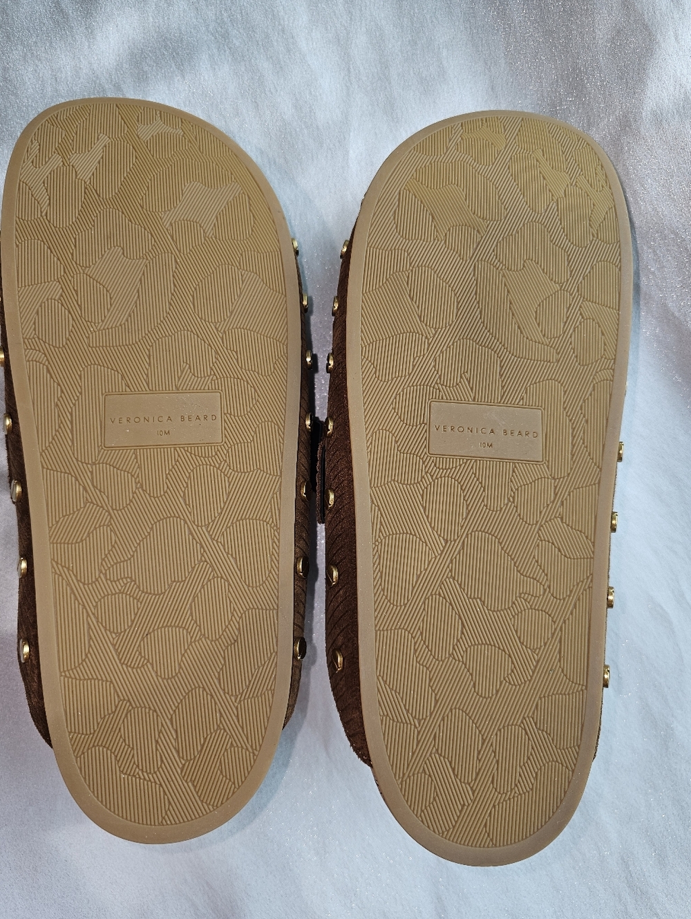 Veronica Beard Women's Fern Hazelwood Suede Clog Sz 10 - Picture 8 of 12